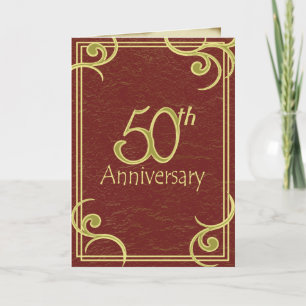 Bucheinladung zum 50. Jahrestag Einladung