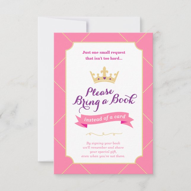 Buchen anstelle einer Karte | Princess Baby Shower (Vorderseite)