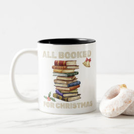 Buchen Sie alles zu Weihnachten gebucht Zweifarbige Tasse
