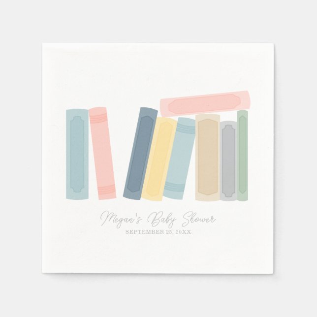 Buchen Sie Baby Showbücher Serviette (Vorderseite)