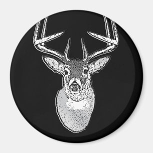 Buchen Sie bei Schwarz-weißen Schwanz Deer Classic Magnet