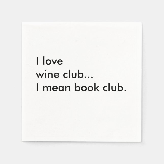 Buchen Sie Club Cocktail Napkins - I Liebe Serviette (Vorderseite)