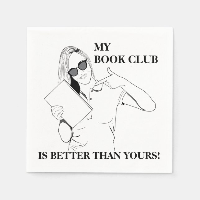 Buchen Sie Club Party Napkins (individuell einstel Serviette (Vorderseite)