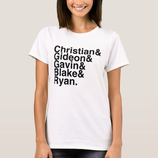 Buchen Sie den christlichen Freund, Gideon, Gavin, T-Shirt (Vorderseite)