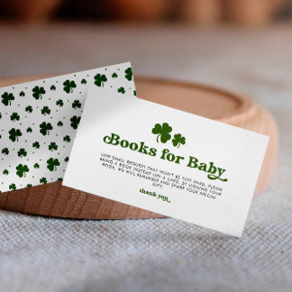Buchen Sie für Baby St. Patrick's Day Baby Shower Begleitkarte