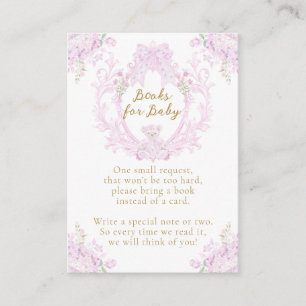 Buchen Sie für BabyPink Floral Wappen Preppy Baby  Begleitkarte