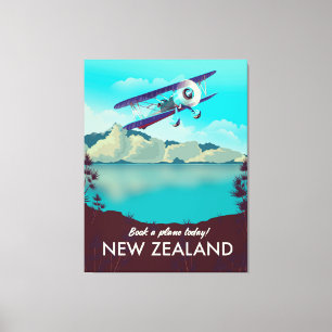 Buchen Sie heute ein Flugzeug! Neuseeland Leinwanddruck