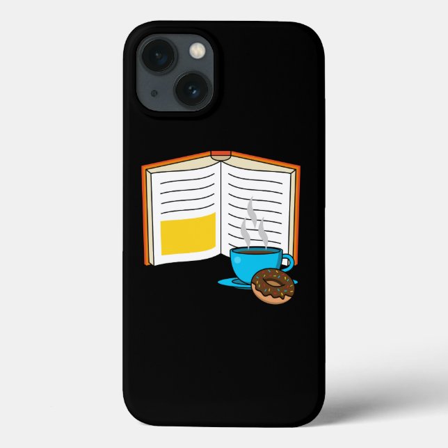 Buchen Sie Kaffee und Donut Cartoon Case-Mate iPhone Hülle (Rückseite)