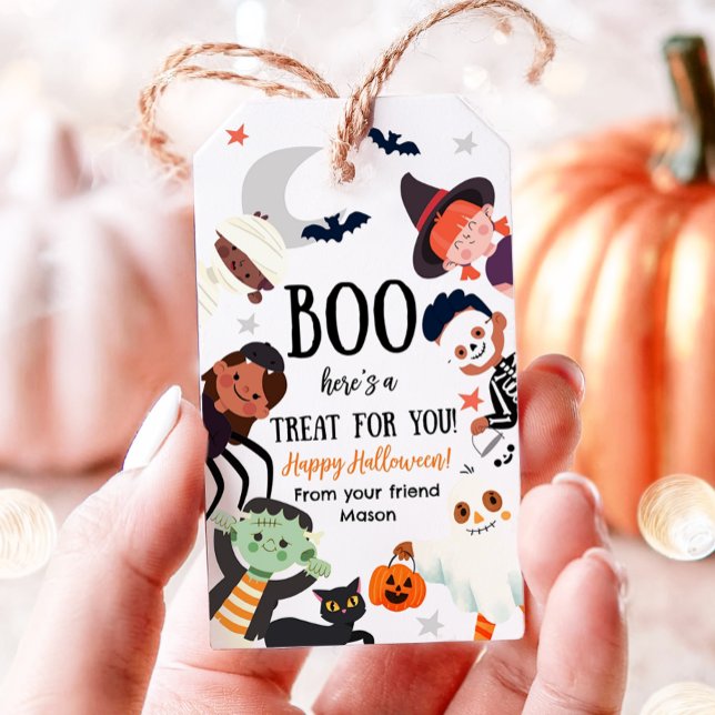 Buchen Sie Leckerei für Ihr glückliches Halloween  Geschenkanhänger (Von Creator hochgeladen)