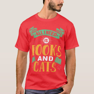 Buchen Sie Lover and Cat Lover Puebbuch Lesen Sie T-Shirt
