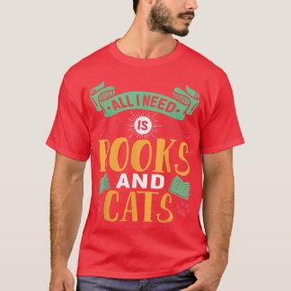 Buchen Sie Lover and Cat Lover Puebbuch Lesen Sie T-Shirt