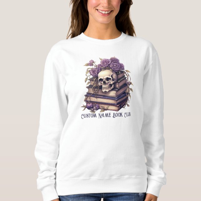 Buchen Sie Lover, Custom Book Club Sweatshirt (Vorderseite)