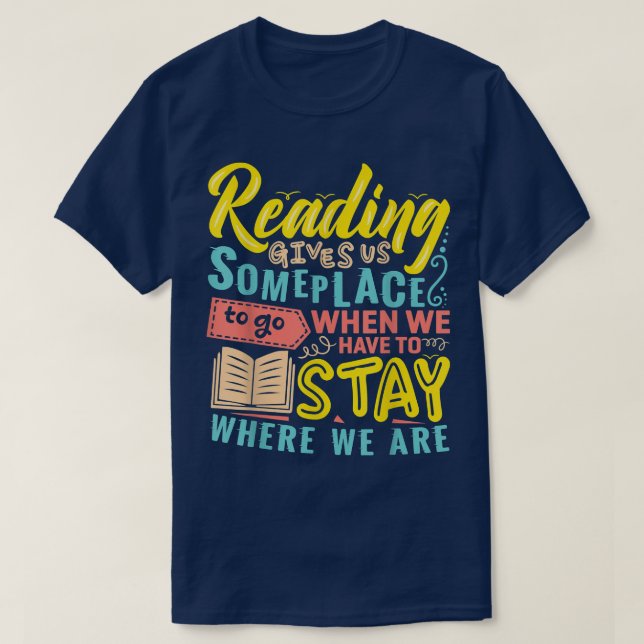 Buchen Sie Lover Motivierend Kostenvoranschlag Buc T-Shirt (Design vorne)