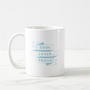 Buchen Sie Lover und Proud Pastel Blue Retro Kaffeetasse