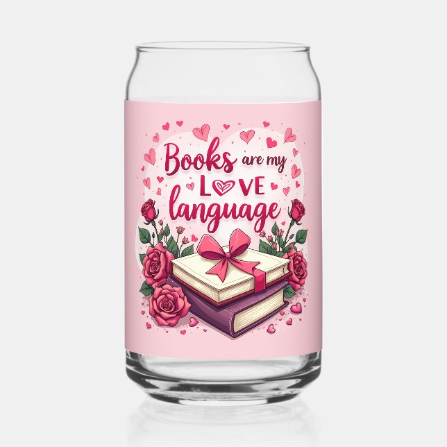 Buchen Sie Lover Valentine Romantic Reading Ästhet Dosenglas (Vorderseite)