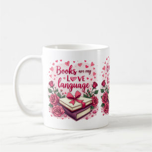 Buchen Sie Lover Valentine Romantic Reading Ästhet Kaffeetasse