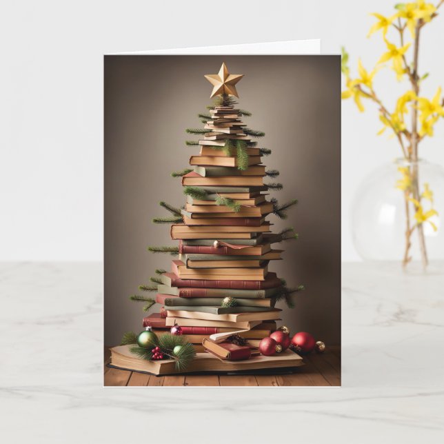 Buchen Sie Lover Xmas Tree Card Karte (Gelbe Blume)