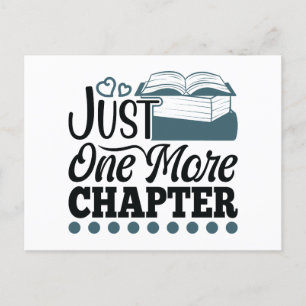 Buchen Sie noch ein Kapitel Funny Bookworm Postkarte