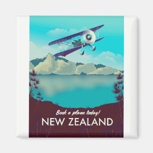 Buchen Sie noch heute ein Flugzeug! Neuseeland Magnet