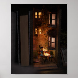 Buchen Sie nook diorama - kleines Café Poster