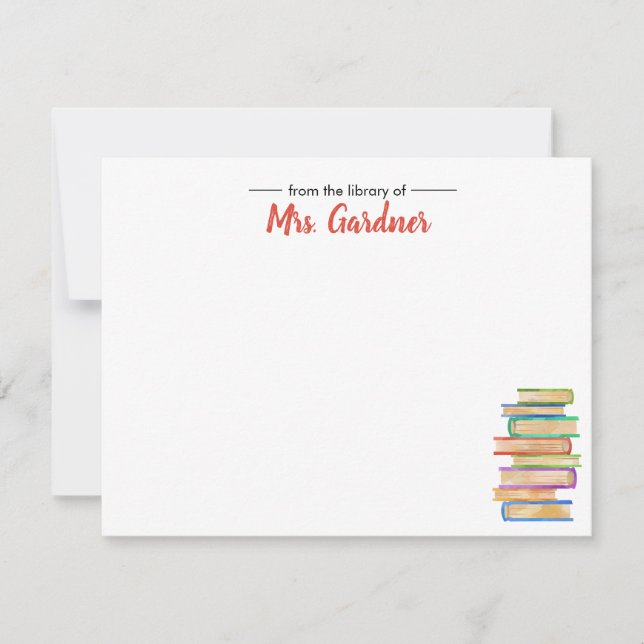 Buchen Sie Personalisiert Stationery Mitteilungska Mitteilungskarte (Vorderseite)