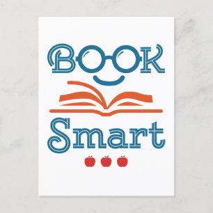Buchen Sie Smart Funny Reading Lover Bookworm Postkarte