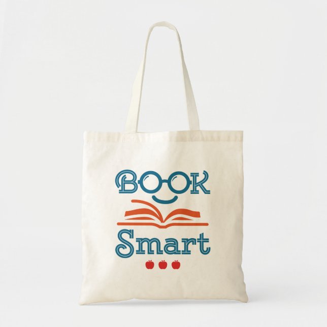 Buchen Sie Smart Funny Reading Lover Bookworm Tragetasche (Vorne)