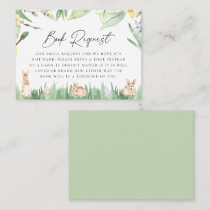 Buchen Sie Watercolor Spring Bunnies Baby Dusche Begleitkarte
