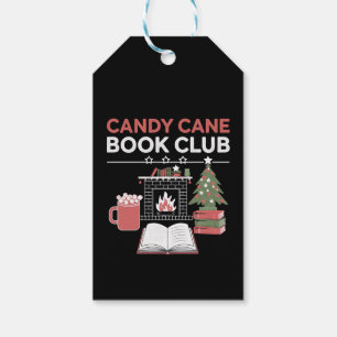 Buchen Sie Weihnachts Candy Cane Book Club Buchen Geschenkanhänger