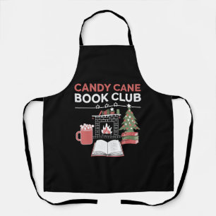 Buchen Sie Weihnachts Candy Cane Book Club Buchen Schürze