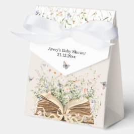 Buchen Sie Wildblume ein neues Kapitel Babydusche  Geschenkschachtel