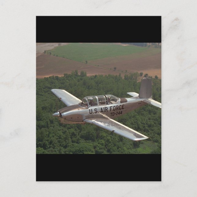 Buchen, T-34, 1953_Klassische Luftfahrt Postkarte (Vorderseite)