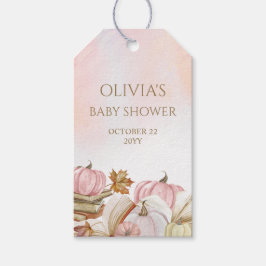 Buchen Thema Pink Pumpkin Baby Dusche Gefallen Geschenkanhänger
