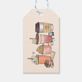 Buchen und Kaffee Lover Geschenkanhänger