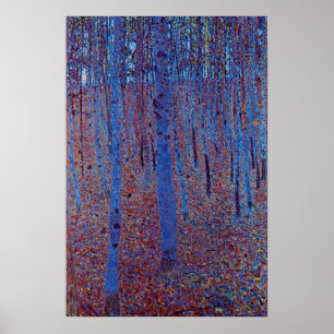 Buchen-Wald durch Gustav Klimt Poster
