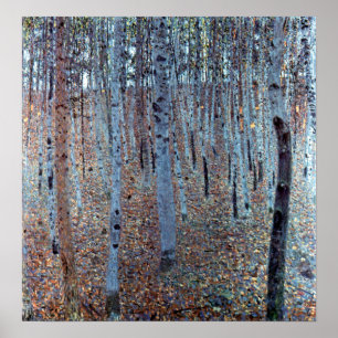 Buchen-Wald Gustav Klimt Buchenwald Poster