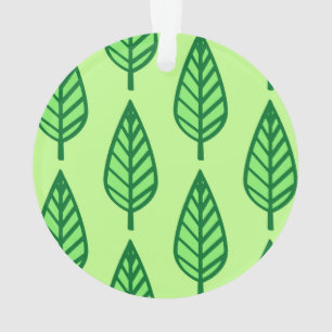 Buchenblattmuster - grüne Farbtöne Ornament