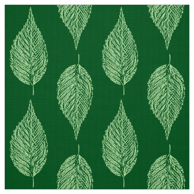 Buchenleaf Chalk Print, Deep Emerald Green Stoff (Muster)