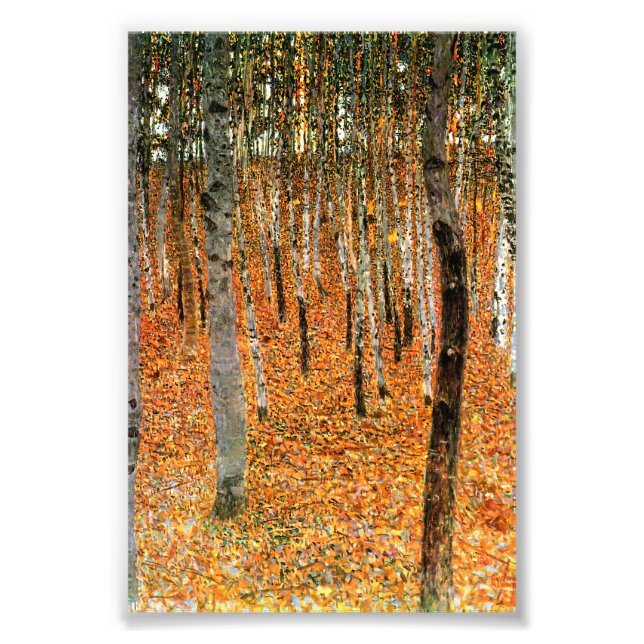 Buchenwald von Gustav Klimt Kunstdrucke Foto (Vorne)