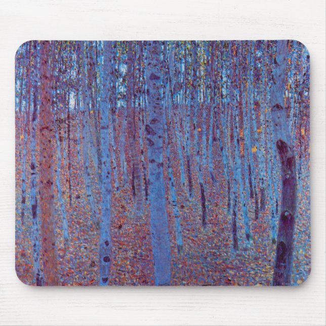 Buchenwald von Gustav Klimt, Vintager Jugendstil Mousepad (Vorne)