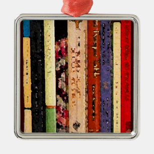 Bücher abstrakt ornament aus metall