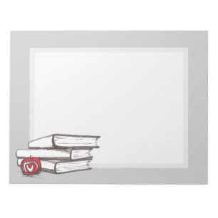 Bücher + Apple   kundengerecht Notizblock