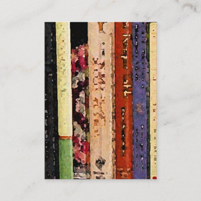 Bücher ATC Visitenkarte (Vorderseite)