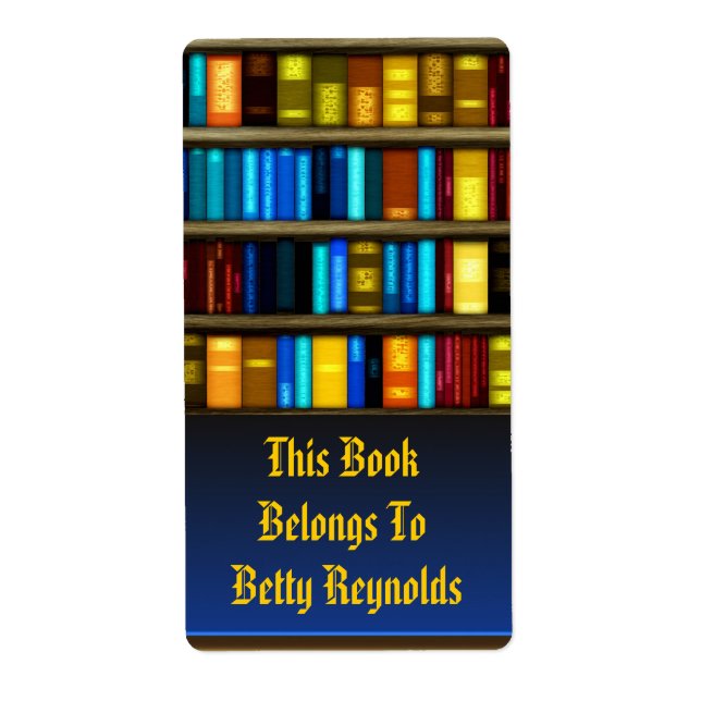 Bücher auf den Aufklebern des Buchzeichens im Halt (Vorne)