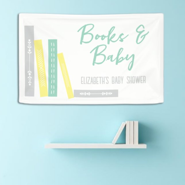 Bücher Baby Shower Banner (Von Creator hochgeladen)