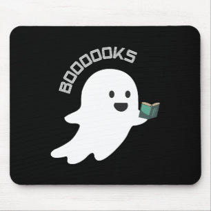Bücher Boo Geist Lesen Lustiges Halloween Buchlieb Mousepad