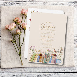 Bücher & Brunch Eine neue Kapitel Kinderdusche Einladung