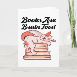 Bücher - Bücher sind Gehirnnahrung Karte