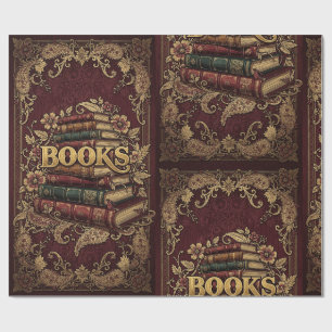Bücher Bücherliebhaber Schriftsteller Leser Biblio Geschenkpapier