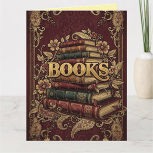 Bücher Bücherliebhaber Schriftsteller Leser Biblio Karte